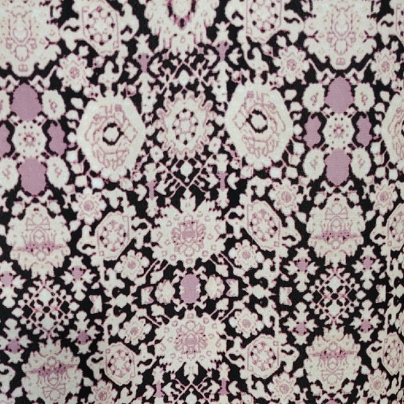 Show Me Your MuMu tunic top Pink and Purple V-Neck Bishop Sleeve Blouse Sz L - Picture 4 of 6